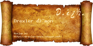 Drexler Ámon névjegykártya